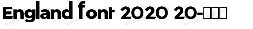 England font 2020 20字体转换